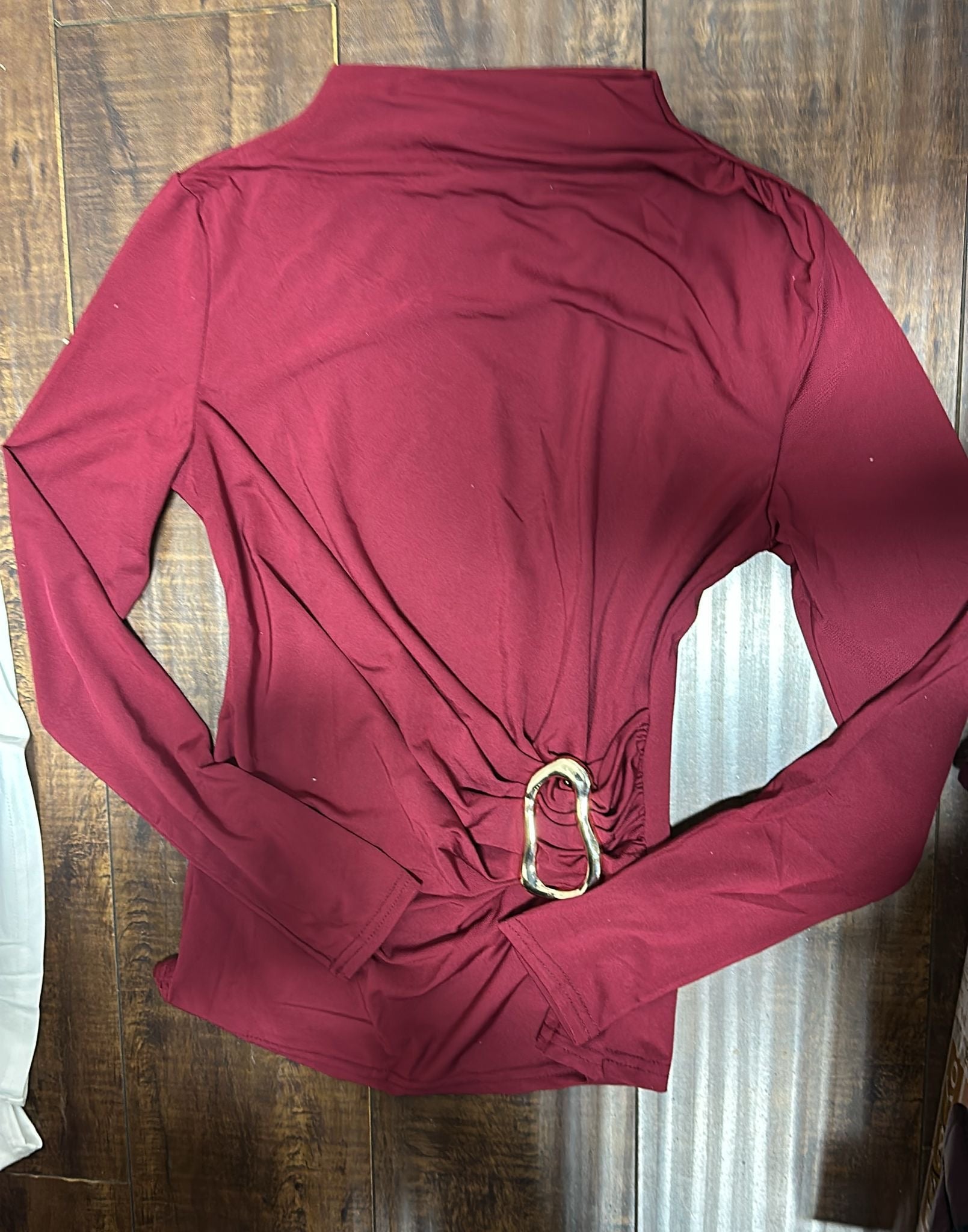 Susana burgundy top