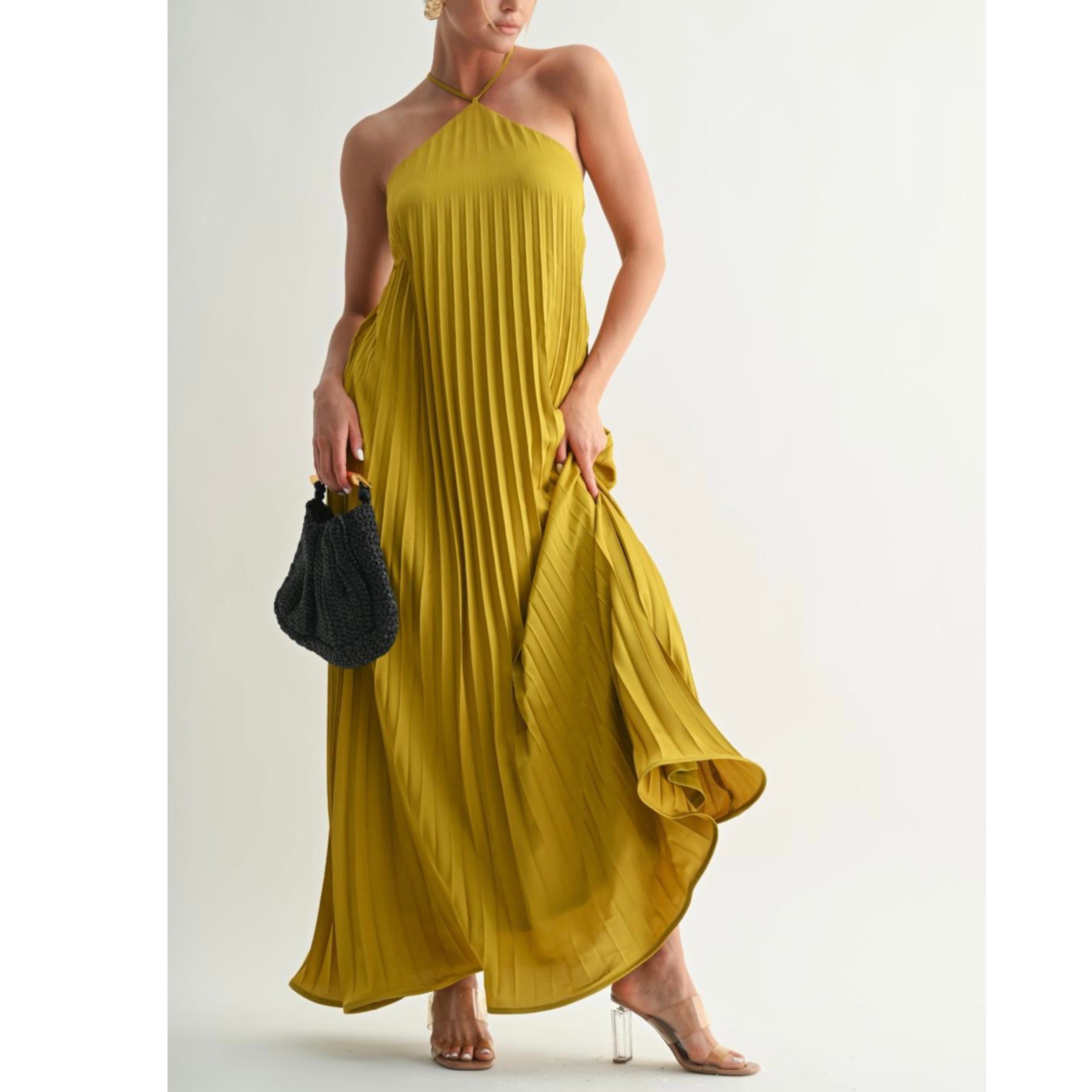 Gabriela satin maxi dress