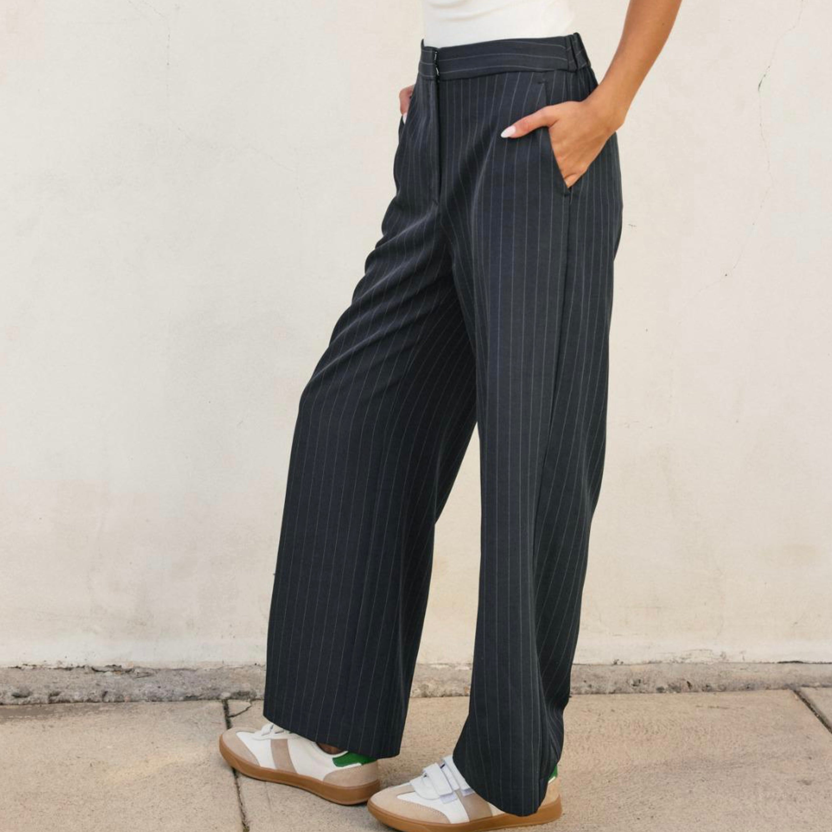 Corina mocha black pants