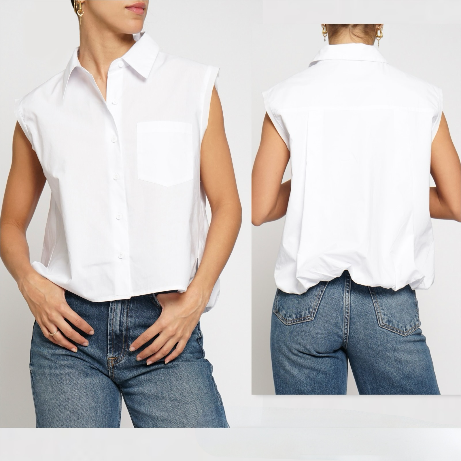 Carla bubble back shirt
