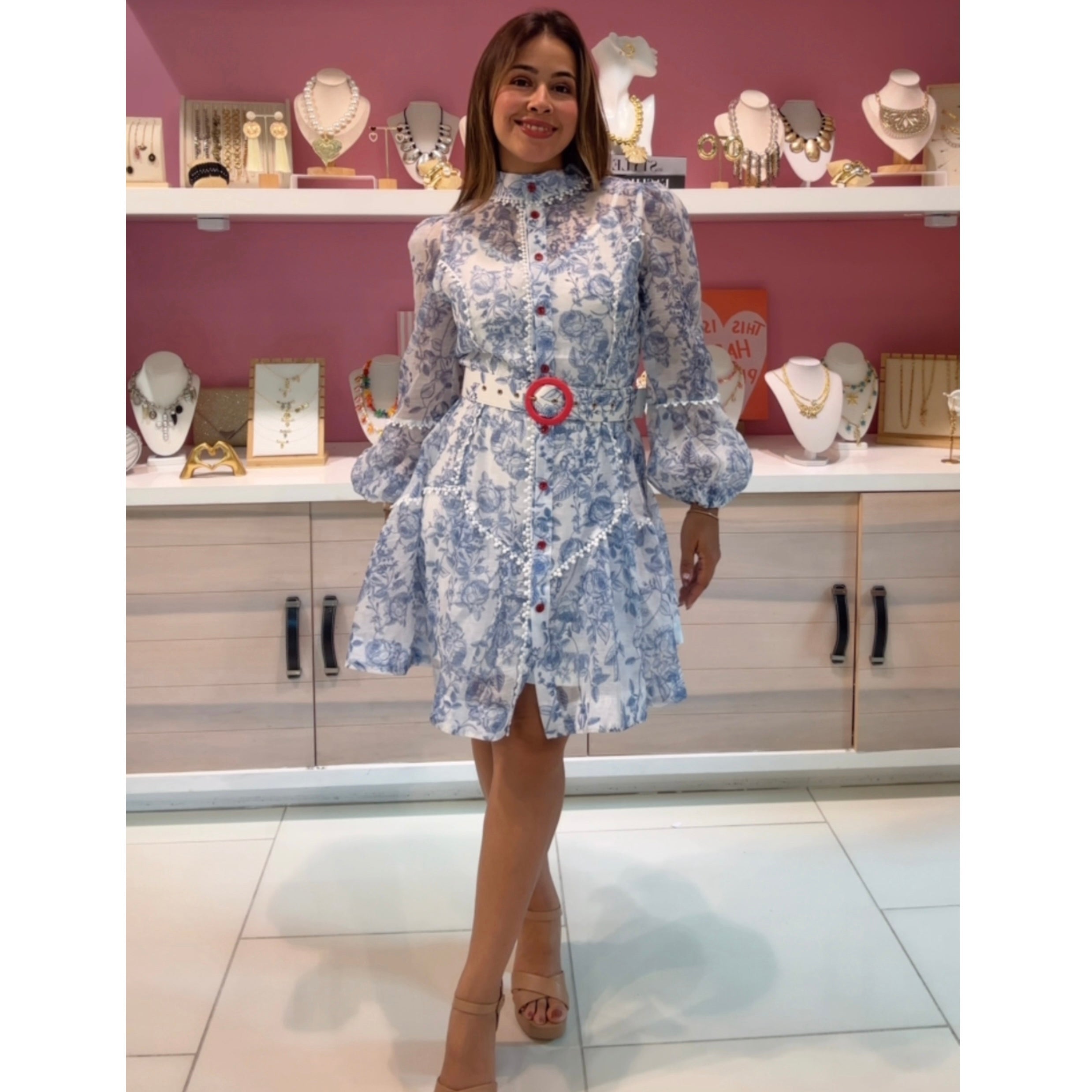 Dalia blue dress