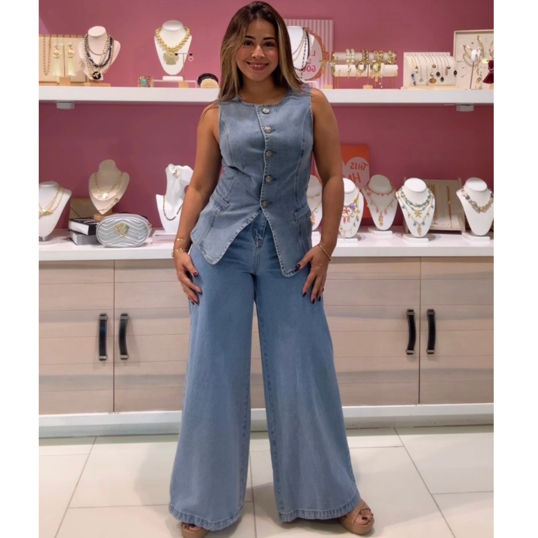 Cristina denim set