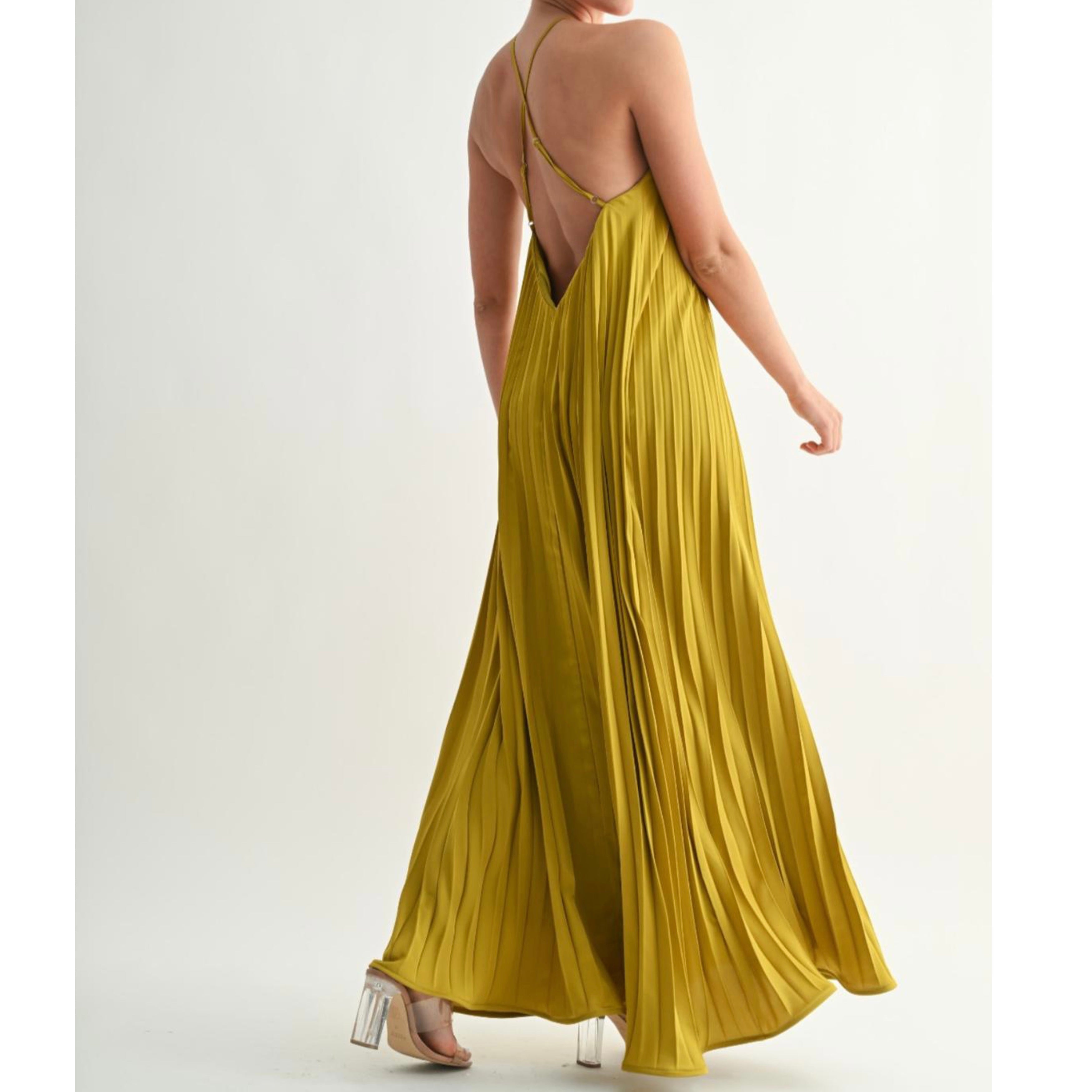 Gabriela satin maxi dress
