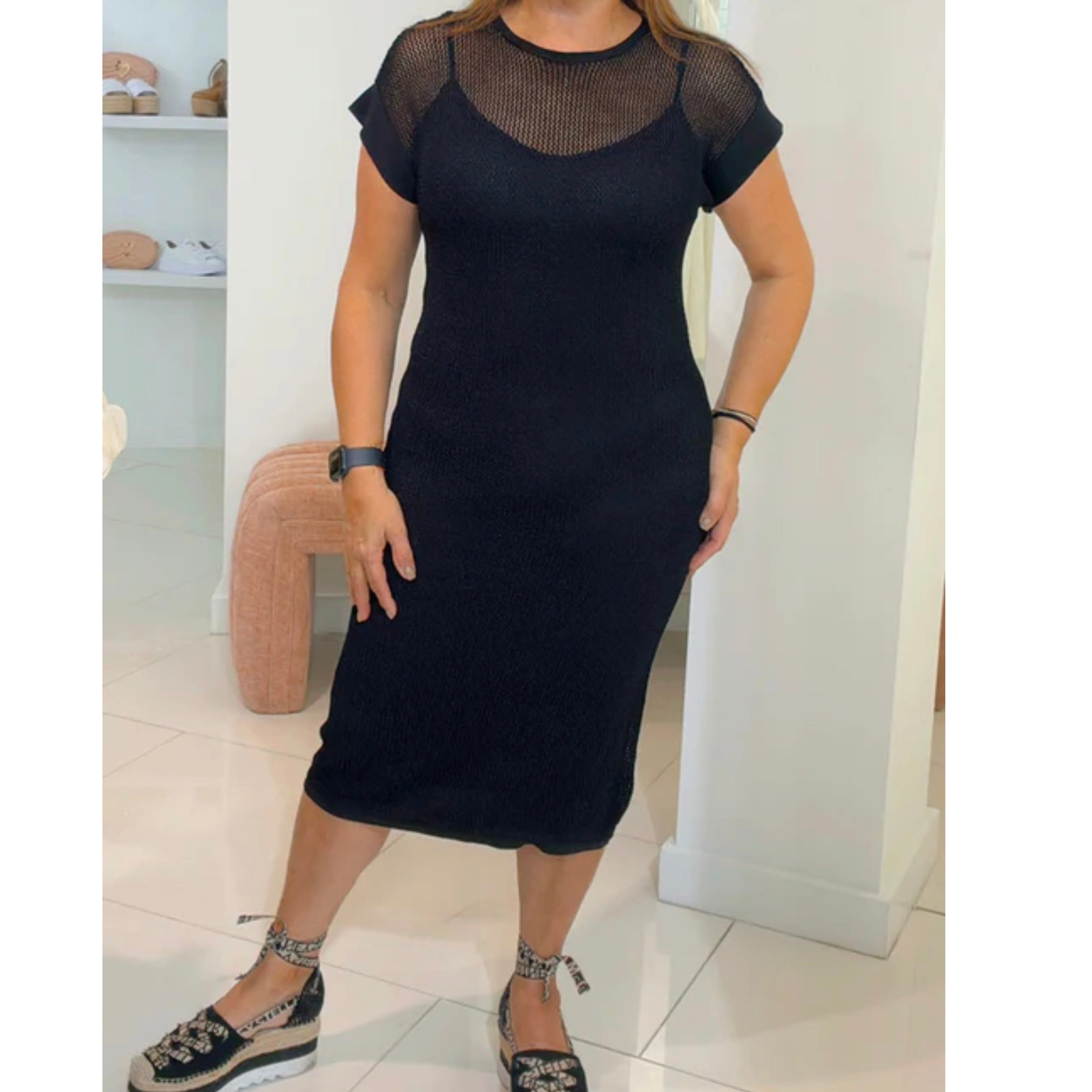Black long dress