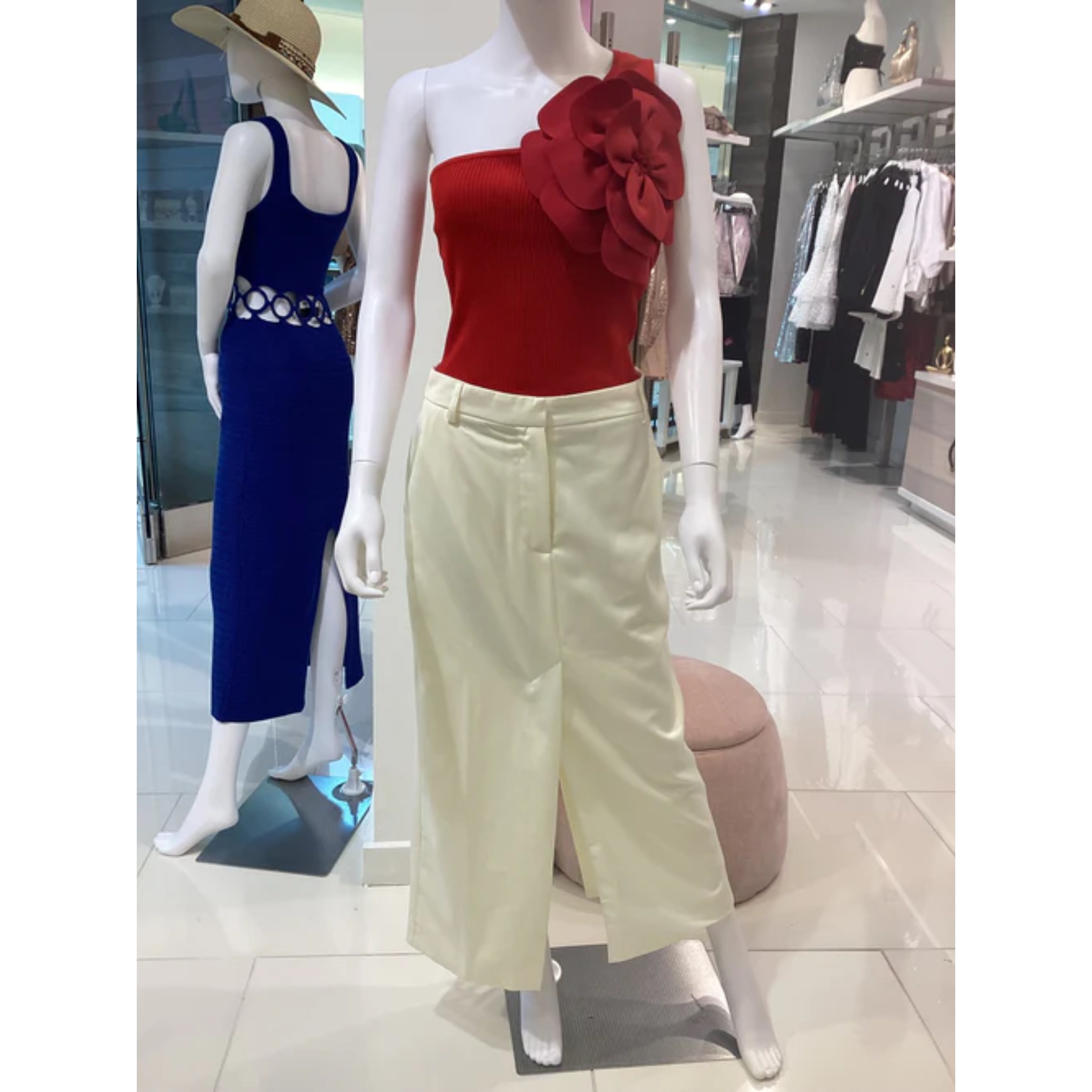 Paris Long cream skirts