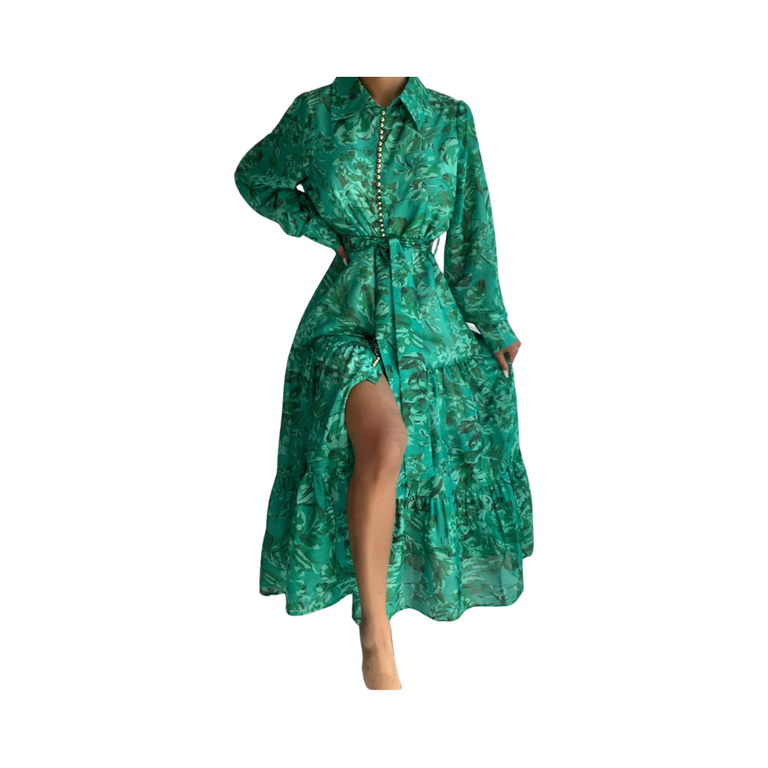 Camelia Green Dress