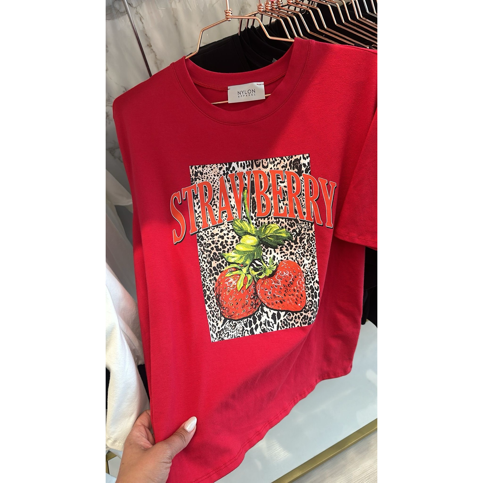 Strawberry red t shirt