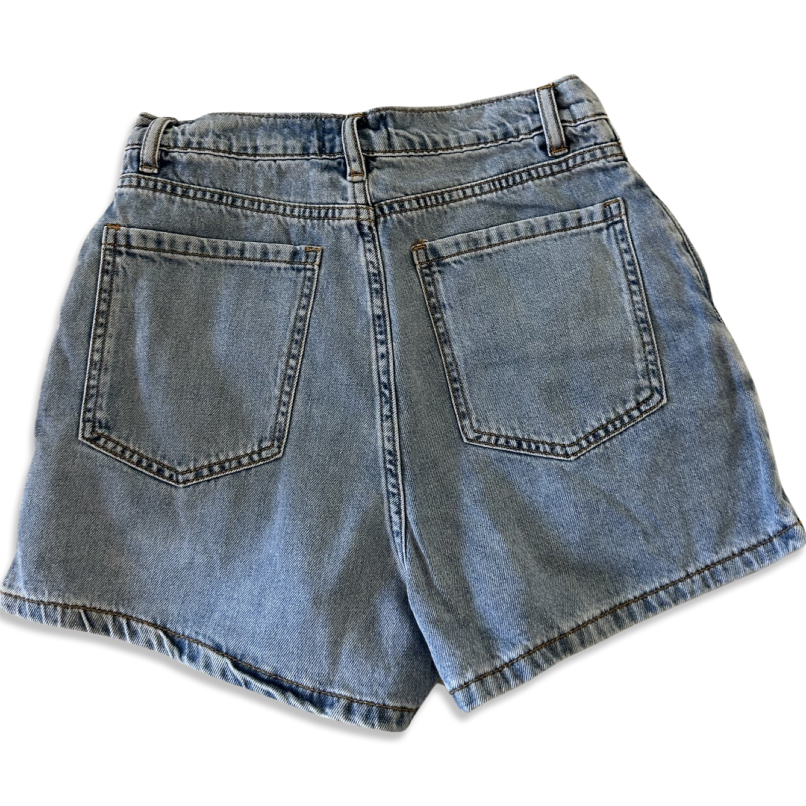 Mini denim cargo skirt-short