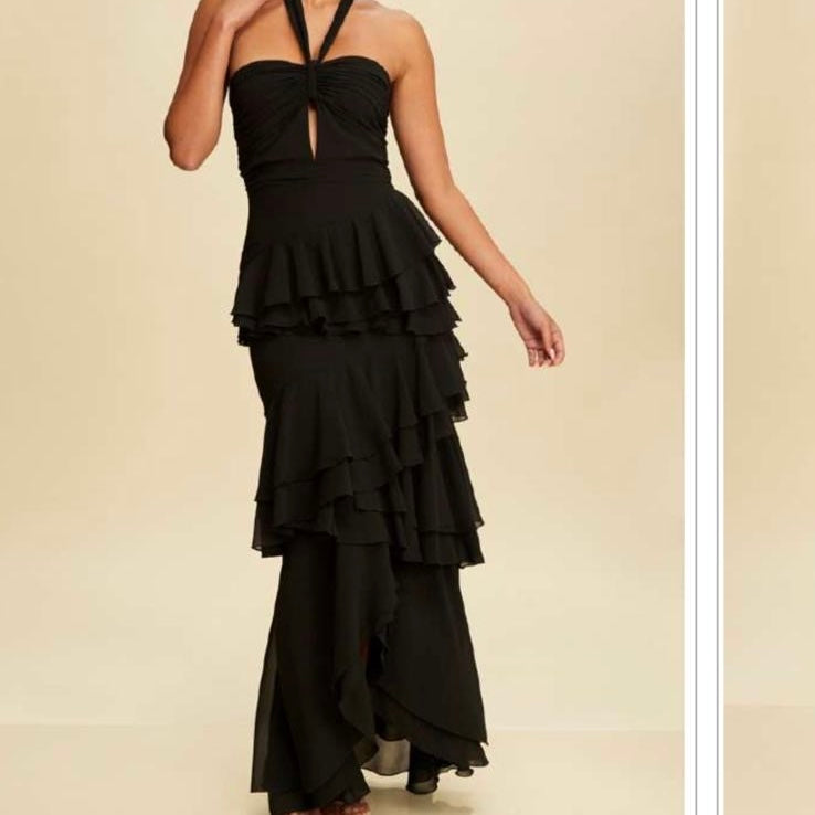 Roxy long black dress